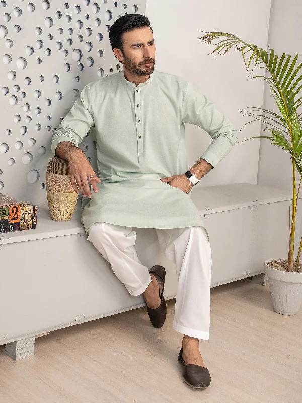 Men's Shirts with Elastic WaistbandsDobby Kurta