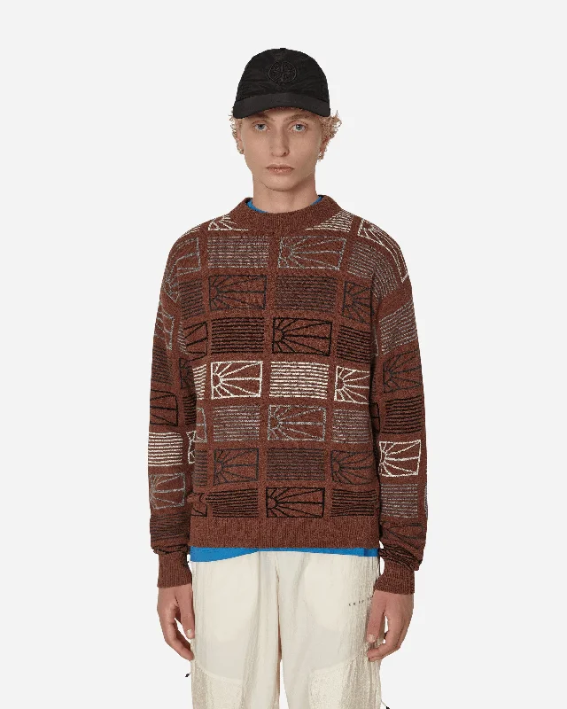 Men's Sweaters for LayeringLogo Crewneck Sweater Brown