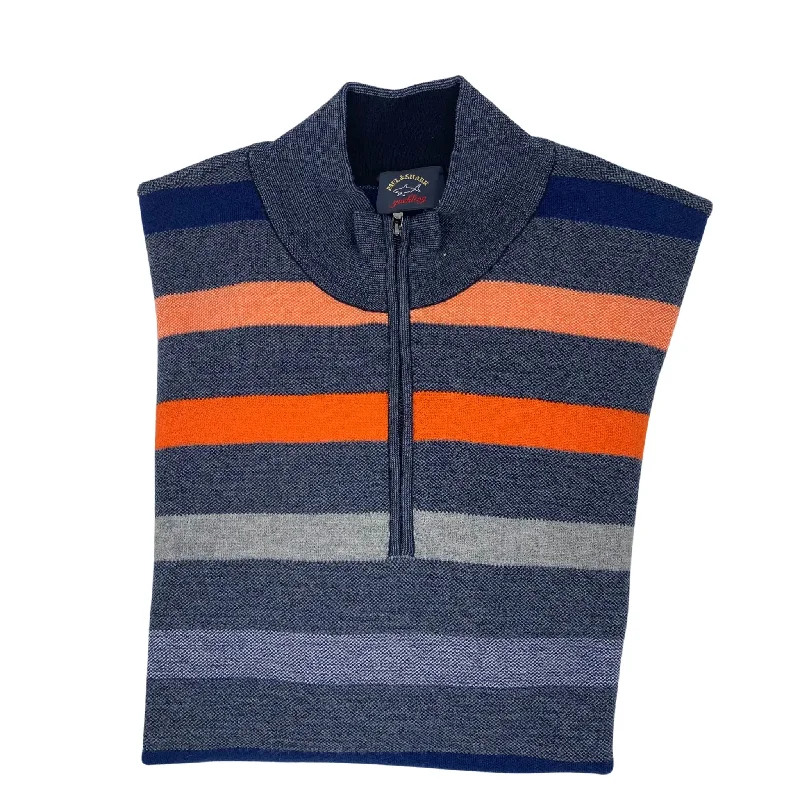 Men's Sweaters with Skinny FitsPaul and Shark Stripe Zip Mock