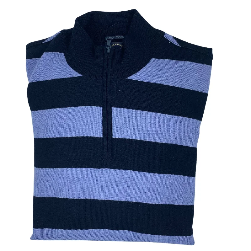 Chic Men's Cashmere SweatersPaul & Shark Stripe Zip Polo