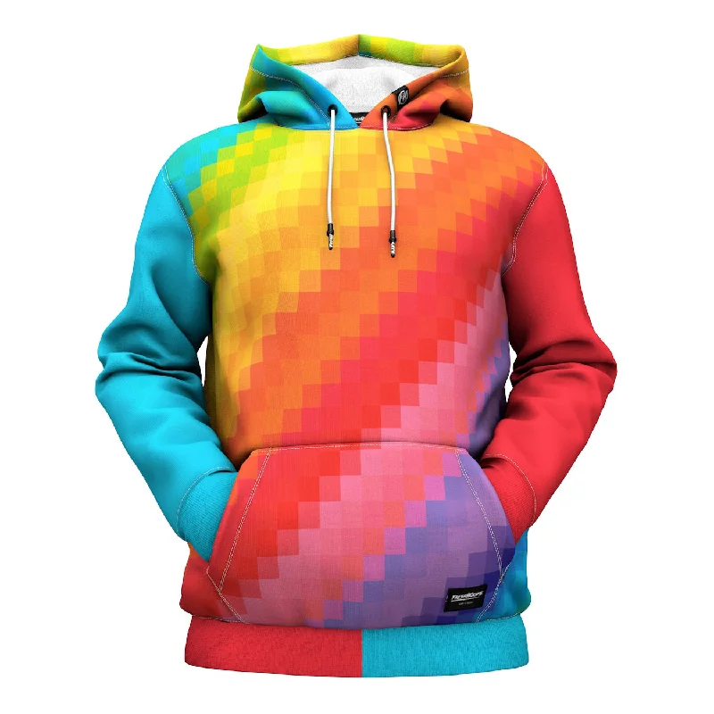 Weather-Ready Men's HoodiesPixel Pride Hoodie