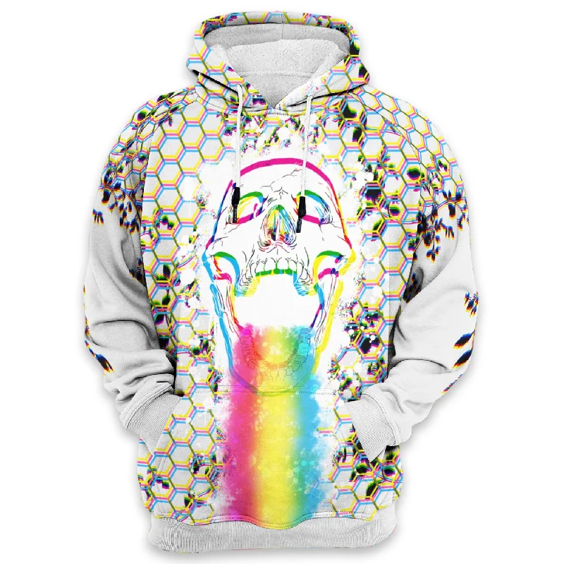 Cool Men's Graphic HoodiesRainbow Skull Hoodie