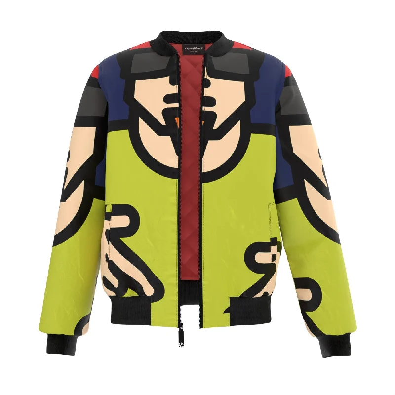 Men's Coats with ZippersRapper Bomber Jacket