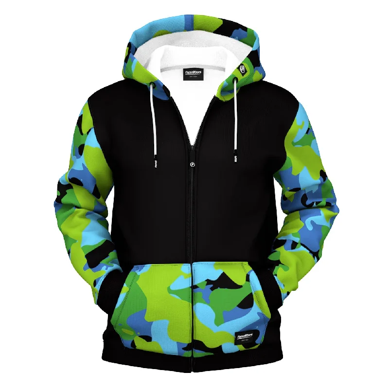 Men's Hoodies with Lined HoodsRawr Zip Up Hoodie