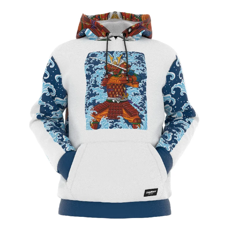 Men's Hoodies with Kangaroo PocketsSamurai Wave Hoodie