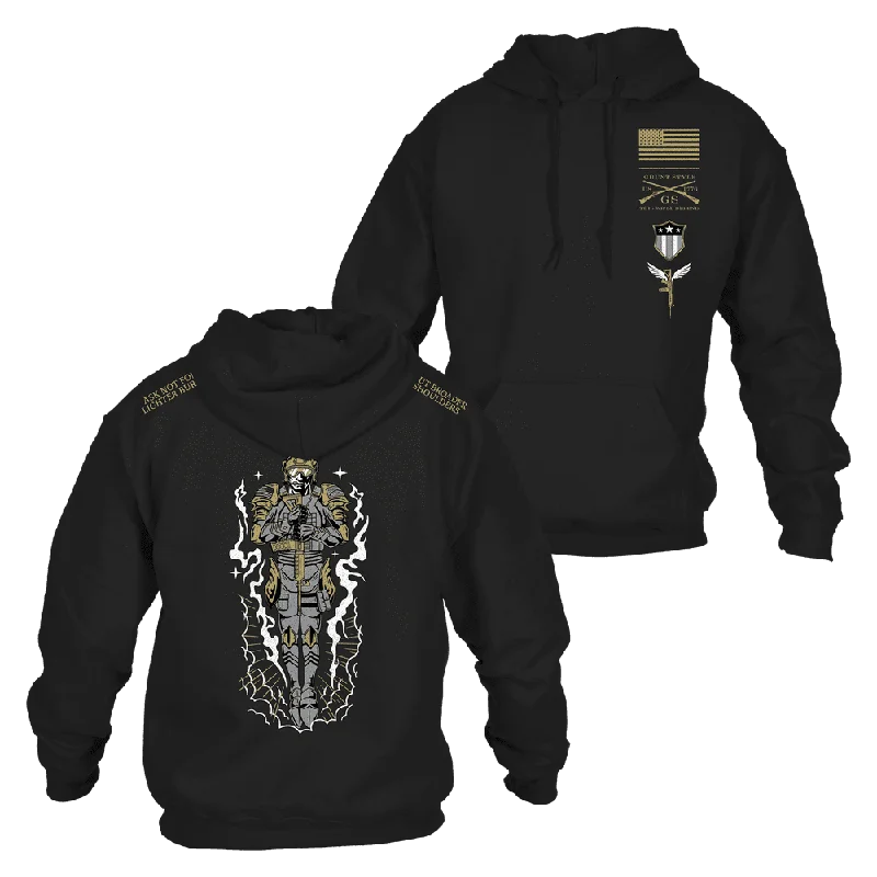 Men's Hoodies for WorkoutSoldier Saint Hoodie - Black