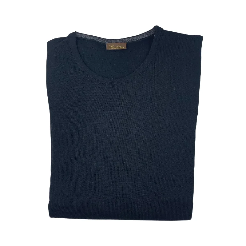 Men's Sweaters with Ribbed WaistbandsStenstroms Crew Neck Sweater