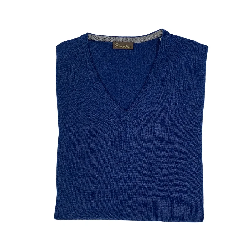 Men's Sweaters with Tapered ShapesStenstroms V-Neck Knit Sweater