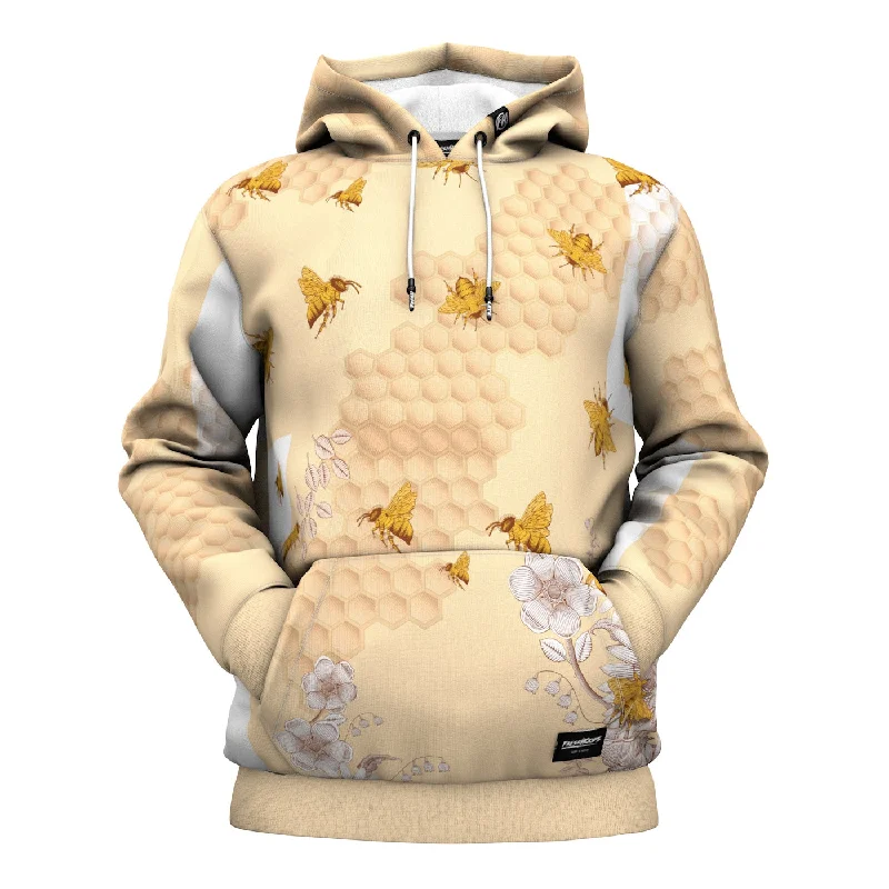 Elevated Men's Lounge HoodiesSunflower Bee Hoodie