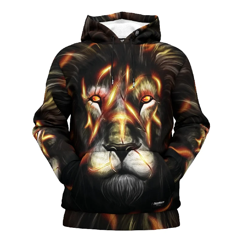 Men's Hoodies with Flannel LiningThunder Lion Hoodie