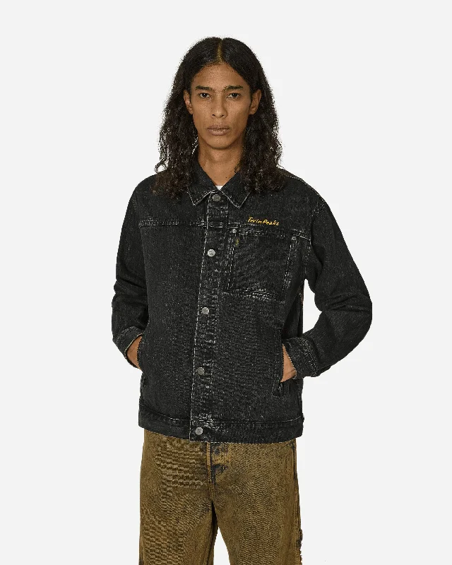 Men's Coats with Down InsulationTwin Peaks Denim Jacket Black