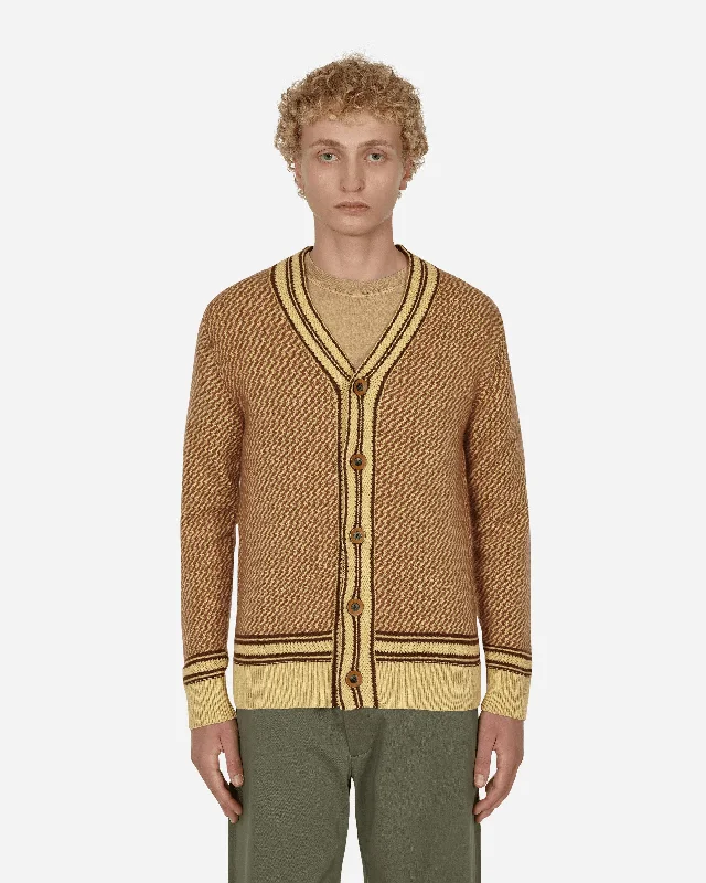 Durable Men's Acrylic SweatersClarinet Cardigan Beige