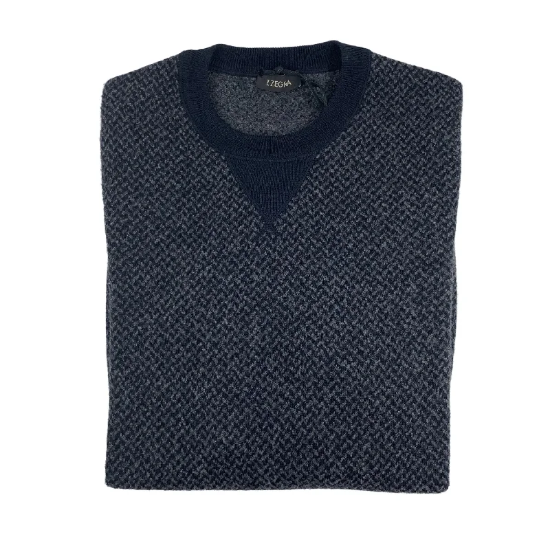 Men's Sweaters with ThumbholesZ/Zegna Fancy Crew Sweater