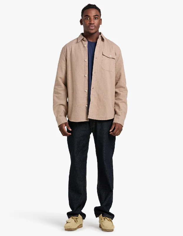 Unique Men's Flight JacketsOakland Overshirt - Nomad Tan