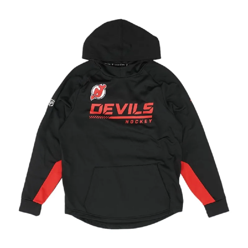 Men's Coats for Every OccasionBlack Solid New Jersey Devils Pullover