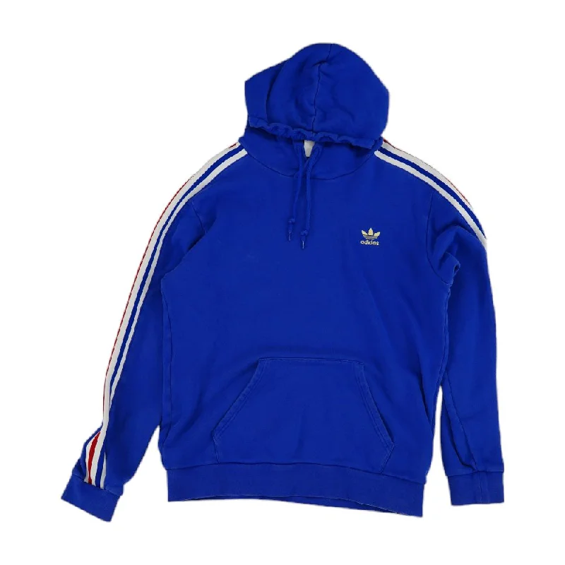 Practical Men's RaincoatsBlue Striped Hoodie Pullover