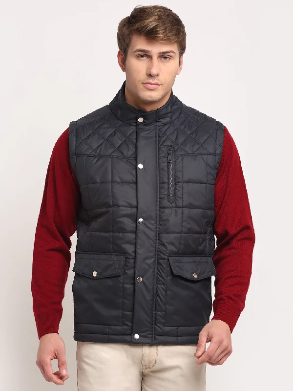 Men's Coats with Chest PocketsMen's Navy Jacket