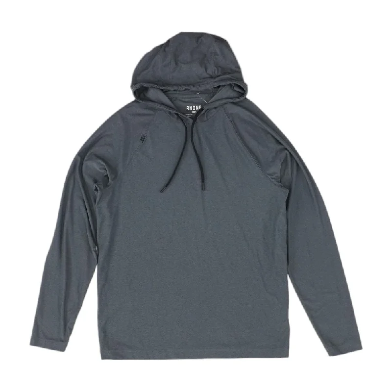 Practical Men's RaincoatsCharcoal Solid Active Pullover