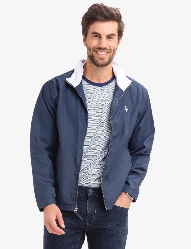 Men's Coats for BikingCOLLARED WINDBREAKER