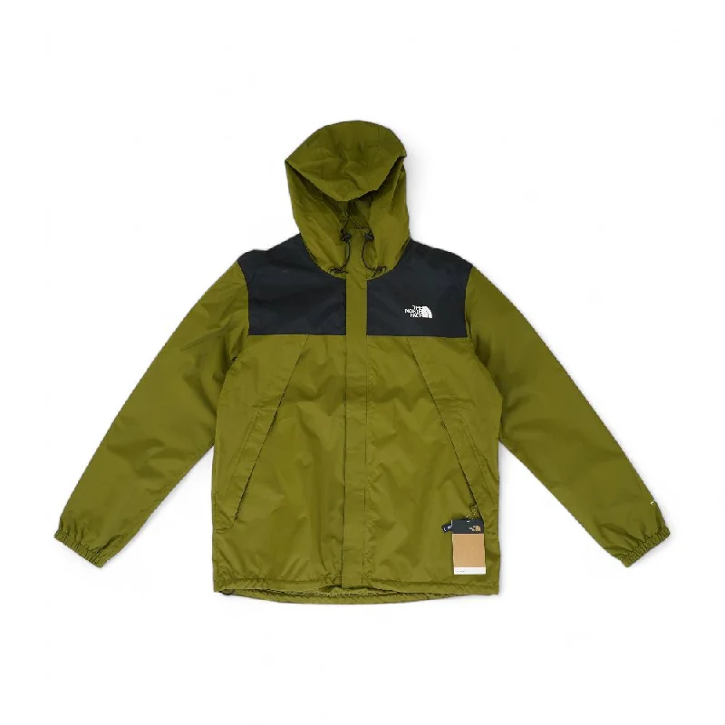 Men's Coats with Water-Repellent FabricGreen Solid Jacket