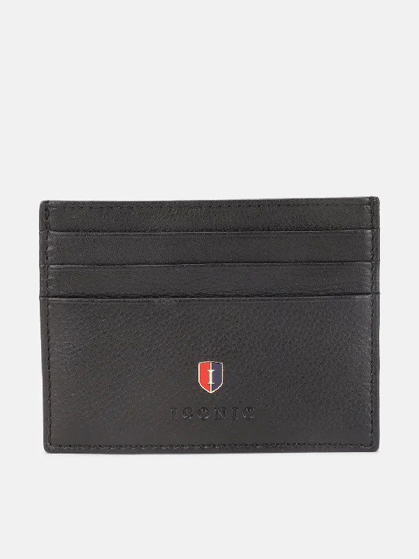 Men's Coats for Everyday WearIconic Men Black Solid Card Holder