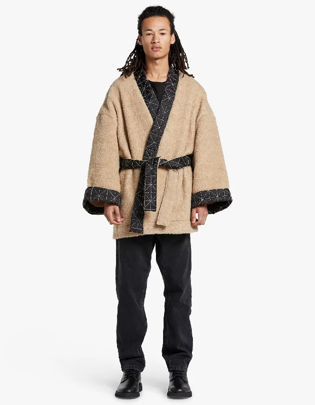 Men's Coats with Modern CutsKenzo Archive Logo Kimono - Camel