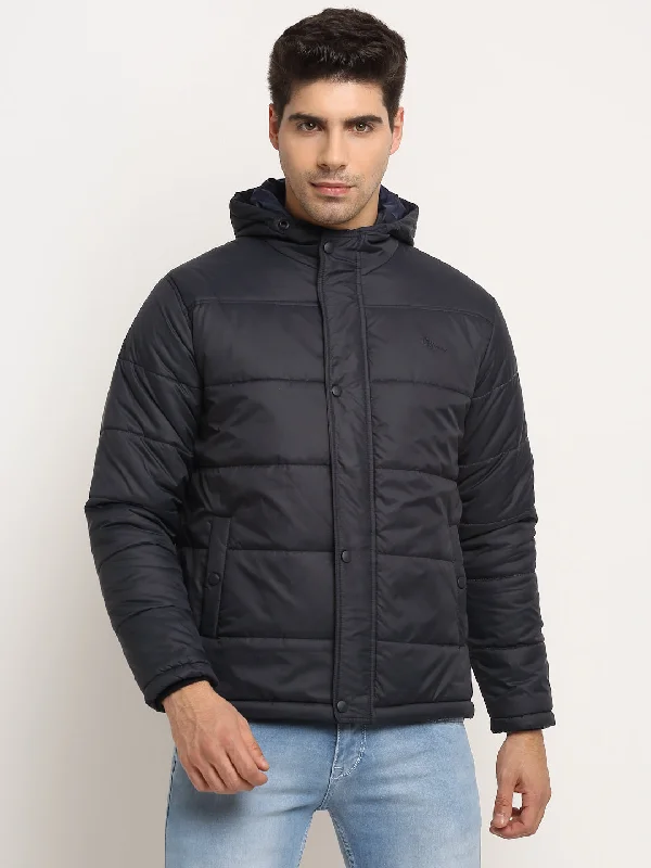 Comfortable Men's ParkasNavy Men's Jacket