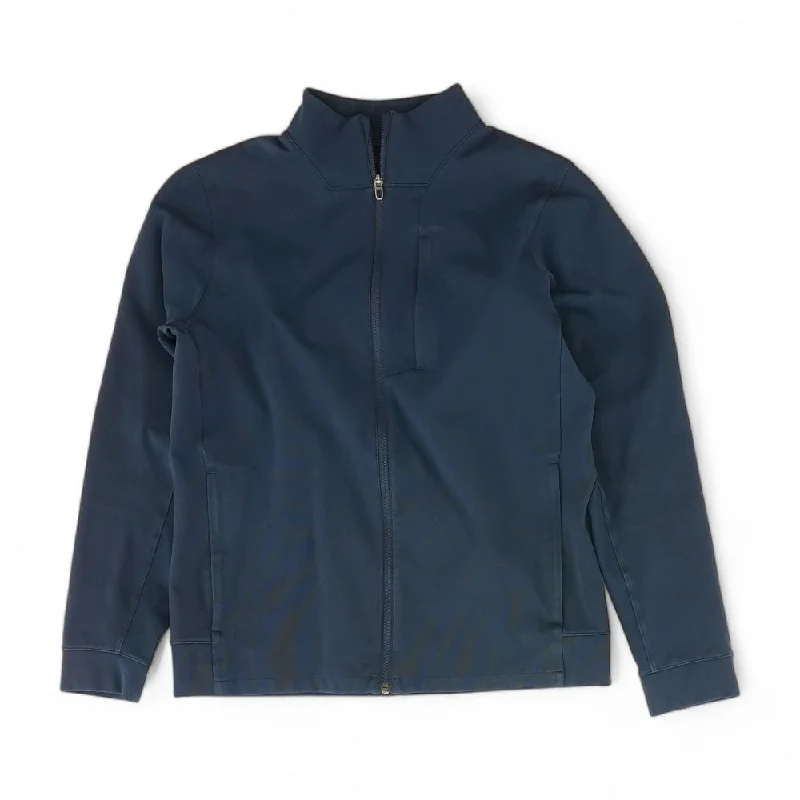 Men's Coats with Quick-Dry FabricNavy Solid Lightweight Jacket