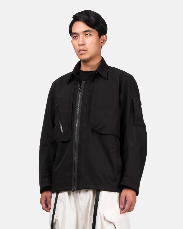 Men's Coats for SpringW140-Jf "OVERSHIRT" ES-BK