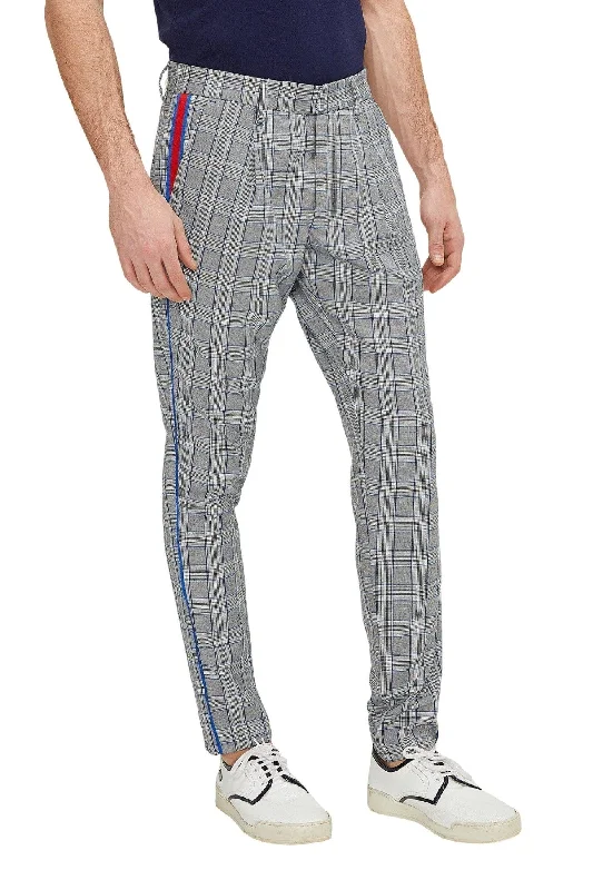 Versatile Men's ShortsPatterned Slim Fit Causal Trouser - Grey Sax