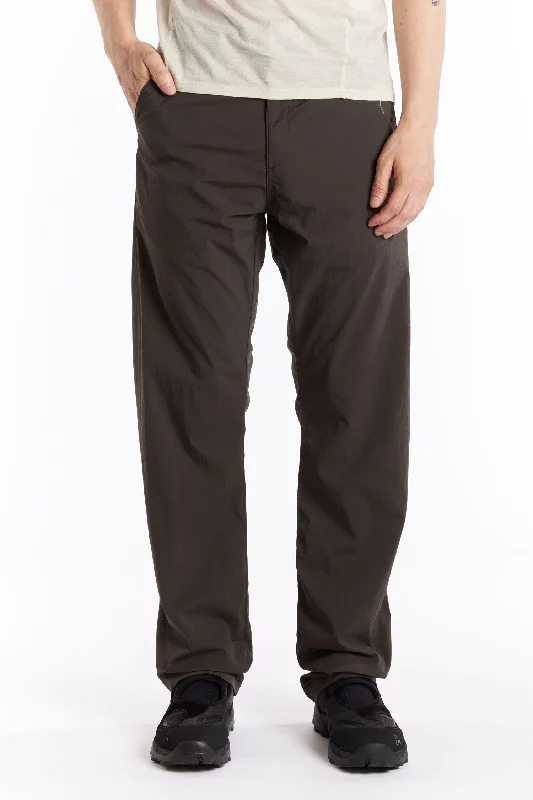 Men's Elastic-Waisted Pants for Easy MovementCURVED PANT SHALE BROWN