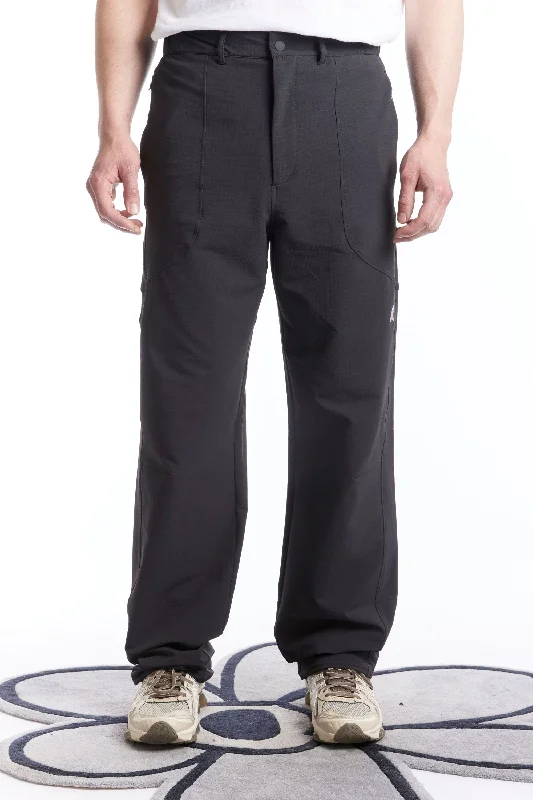 Men's Pants with Stain-Resistant TreatmentNYLON STRETCH PANTS BLACK