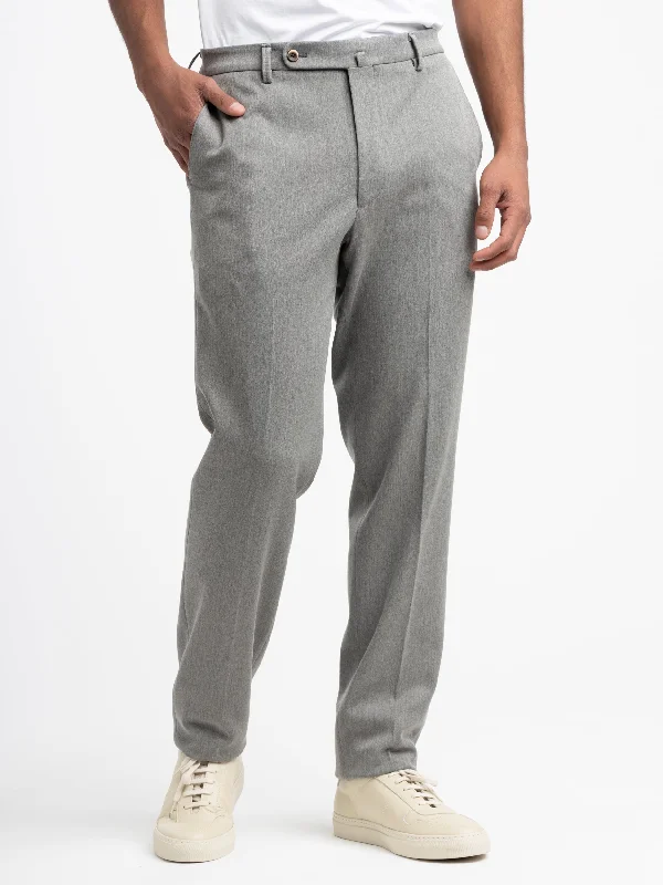 Men's Tapered Pants for a Slimming EffectGrey Straight Leg Trousers