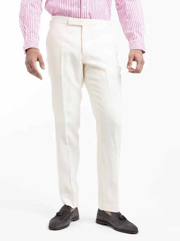 Men's Straight-Leg Jeans for a Classic FitLight Cream Linen Trousers