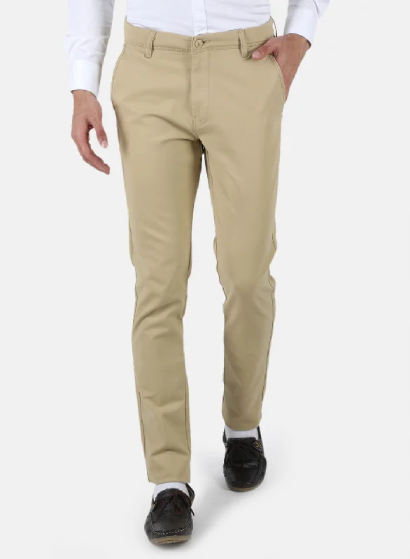 Men's Running Pants for ExerciseMen Khaki Slim Fit Trouser