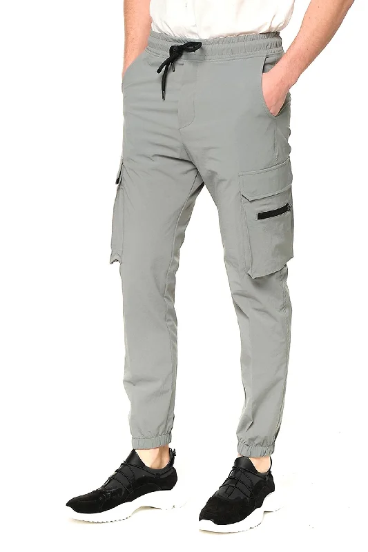 Men's Pants with UV ProtectionSide Zip-Pocket Track Pants - Teal