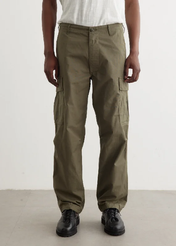 Warm Men's Fleece-Lined PantsVintage Fit 6 Pockets Cargo Pants